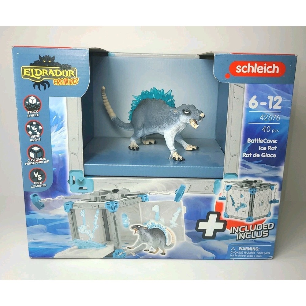 Schleich ELDRADOR Creatures BattleCave Ice Rat Mythical Action‎ Playset- Fantasy